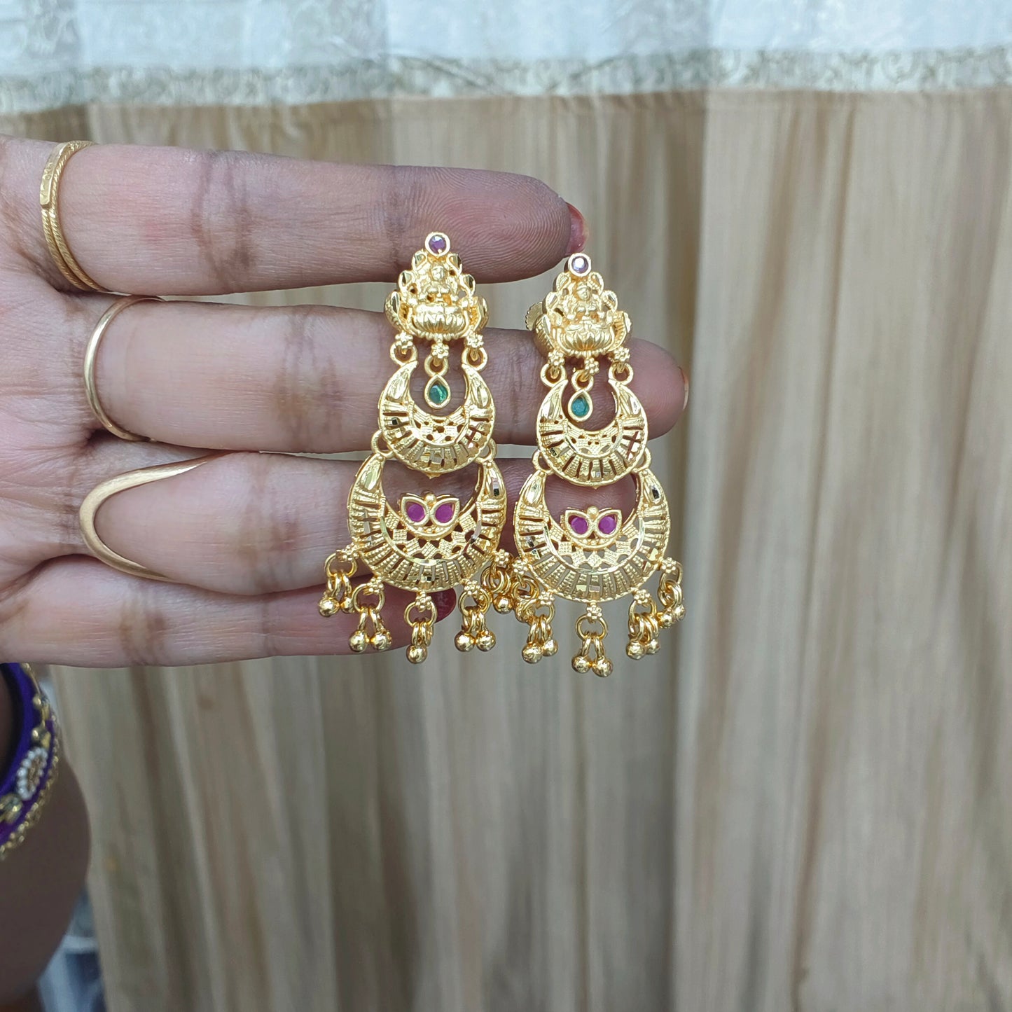 Micro gold plated earrings