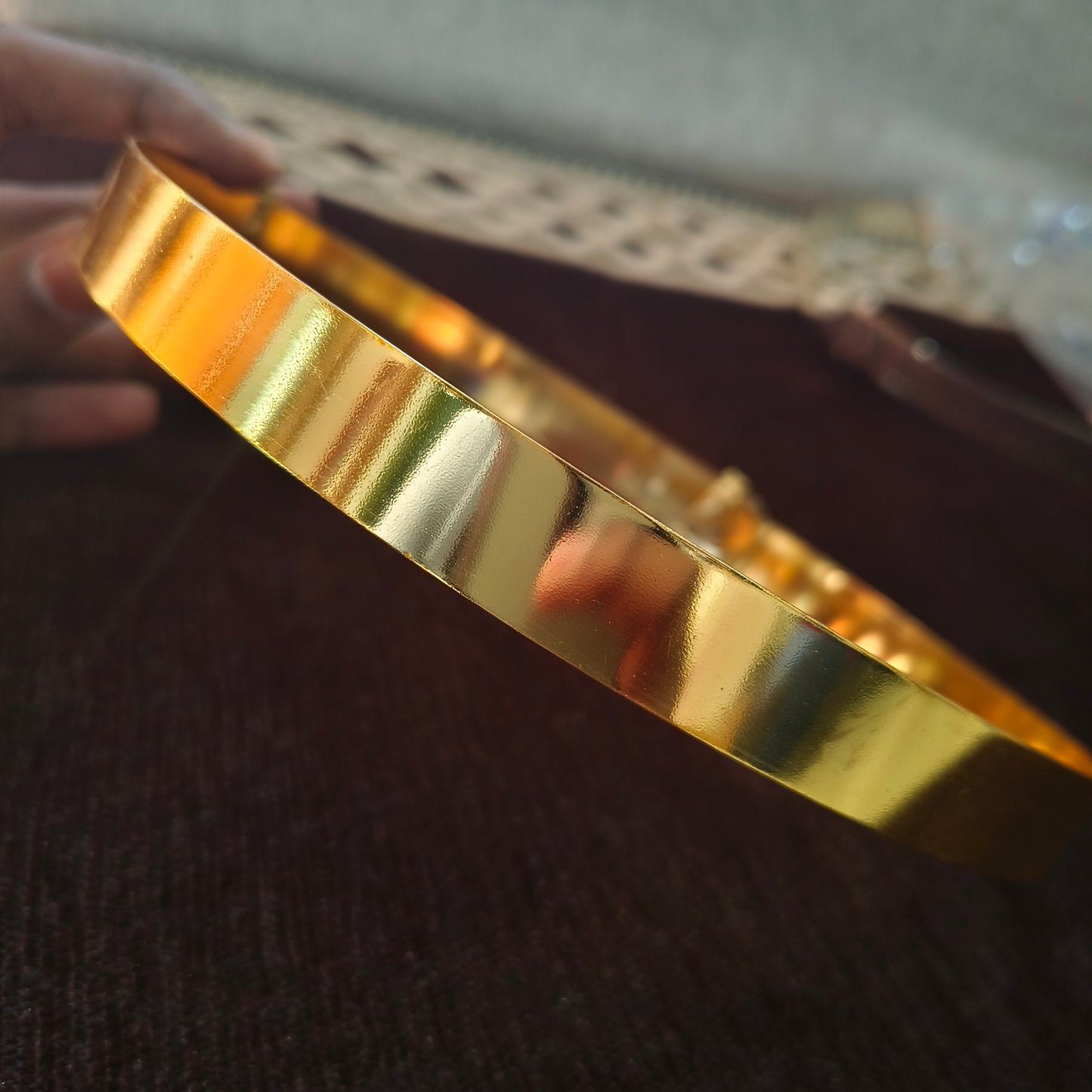 Gold plain hip belt