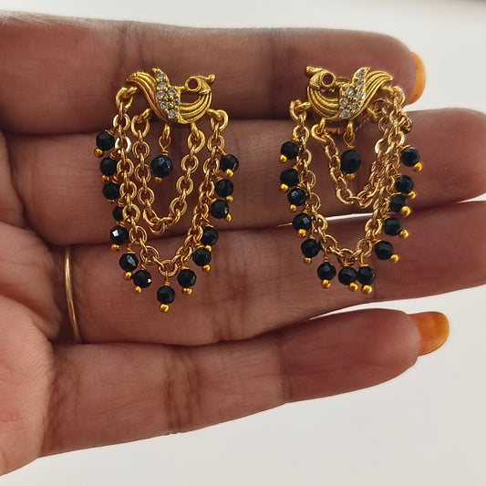 Peacock earings