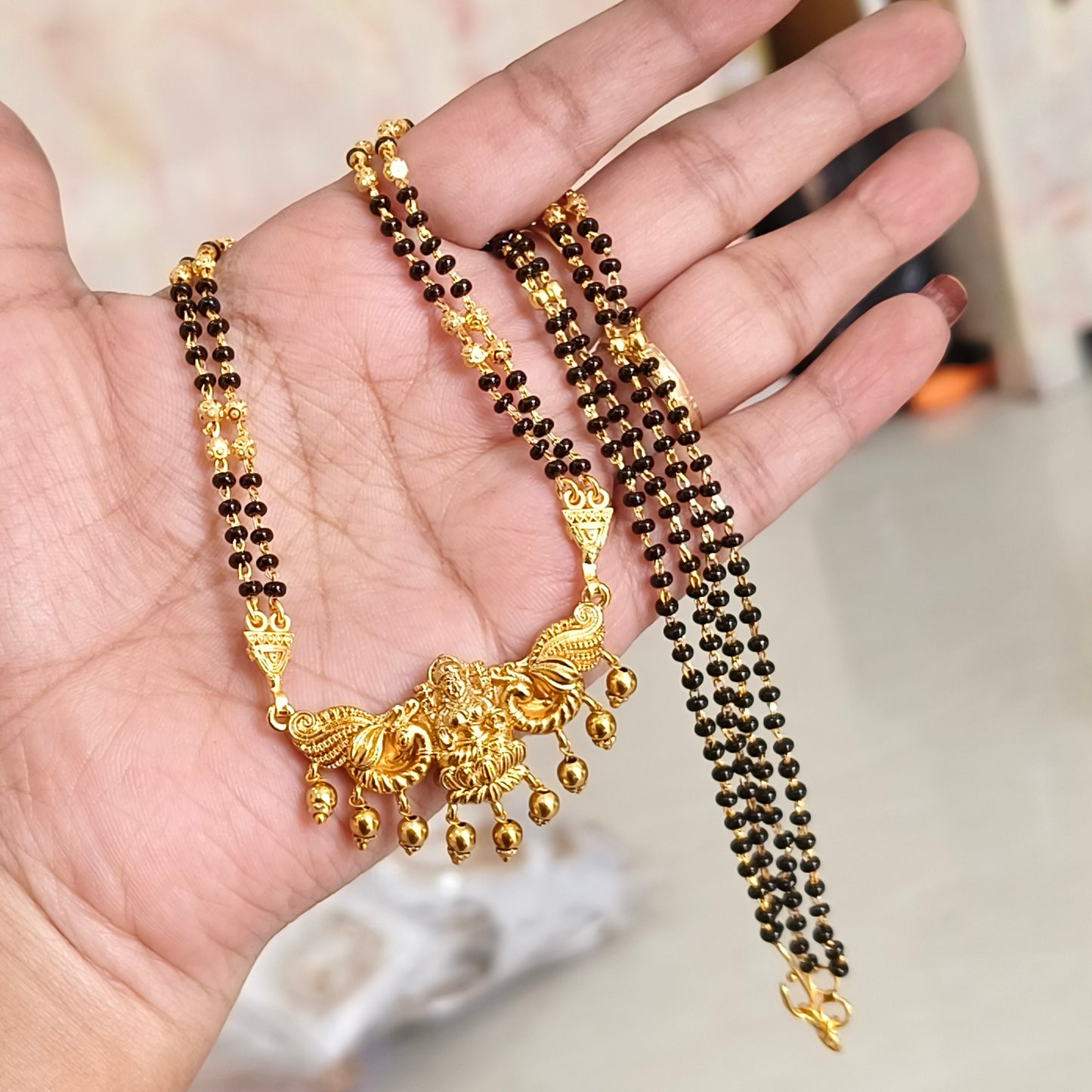 Laxmi black beads