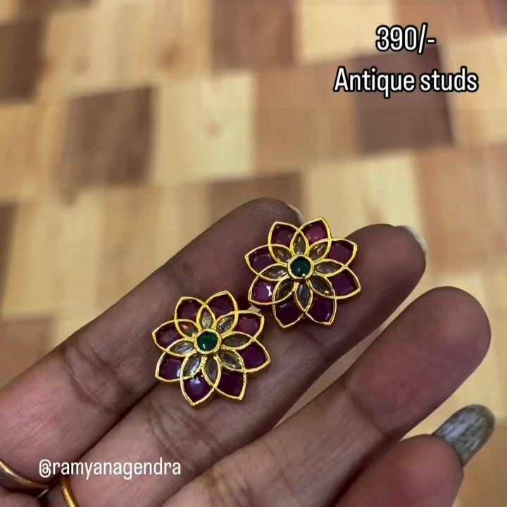 Antique Nakshi studs