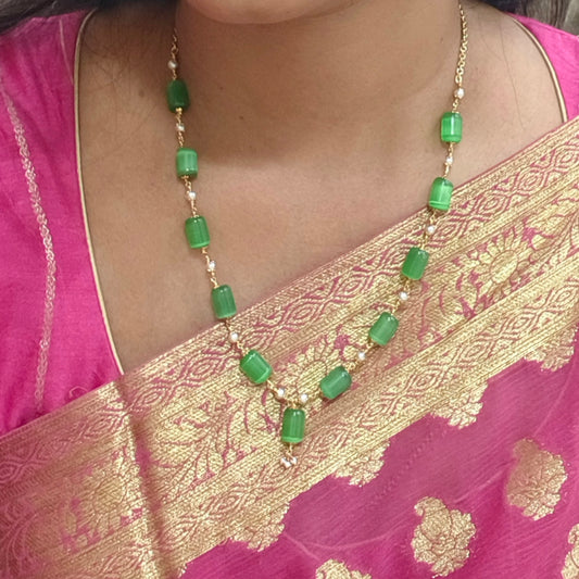 Green beads chain