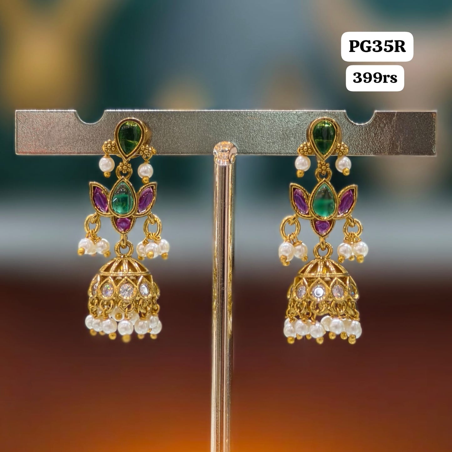 Lotus butta earring