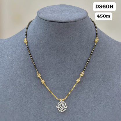 short black beads