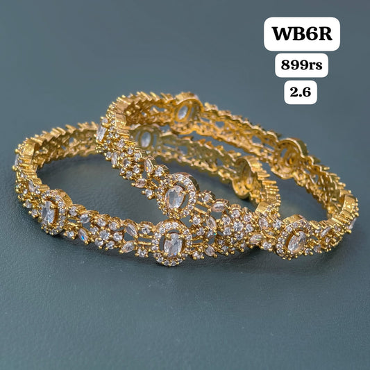 White stone bangles(2.6)