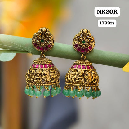 kundan butta earrings