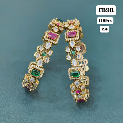 Multi Stone bangles (2.4)