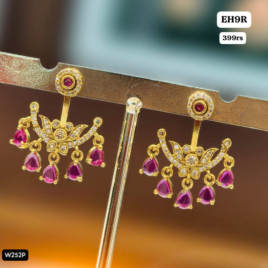 Earrings (pink)