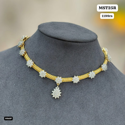 Star White stone Neckset