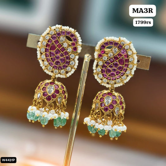 Kempu Butta Earrings