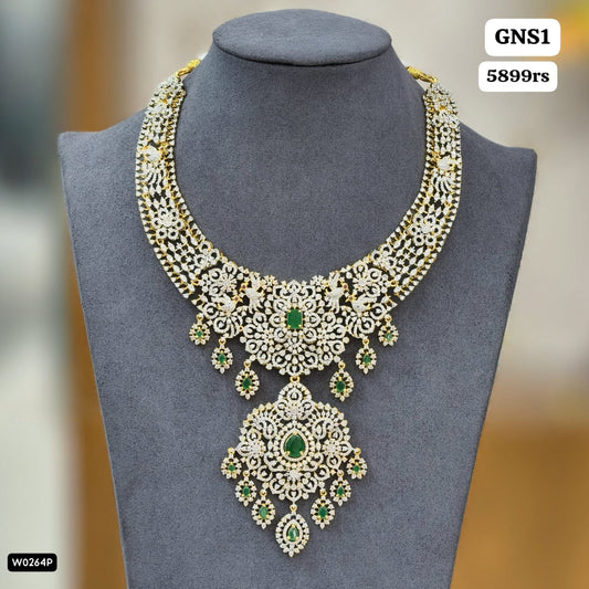 Diamond Neckset (Green)