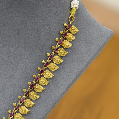 Mango Long Neckset (pink)