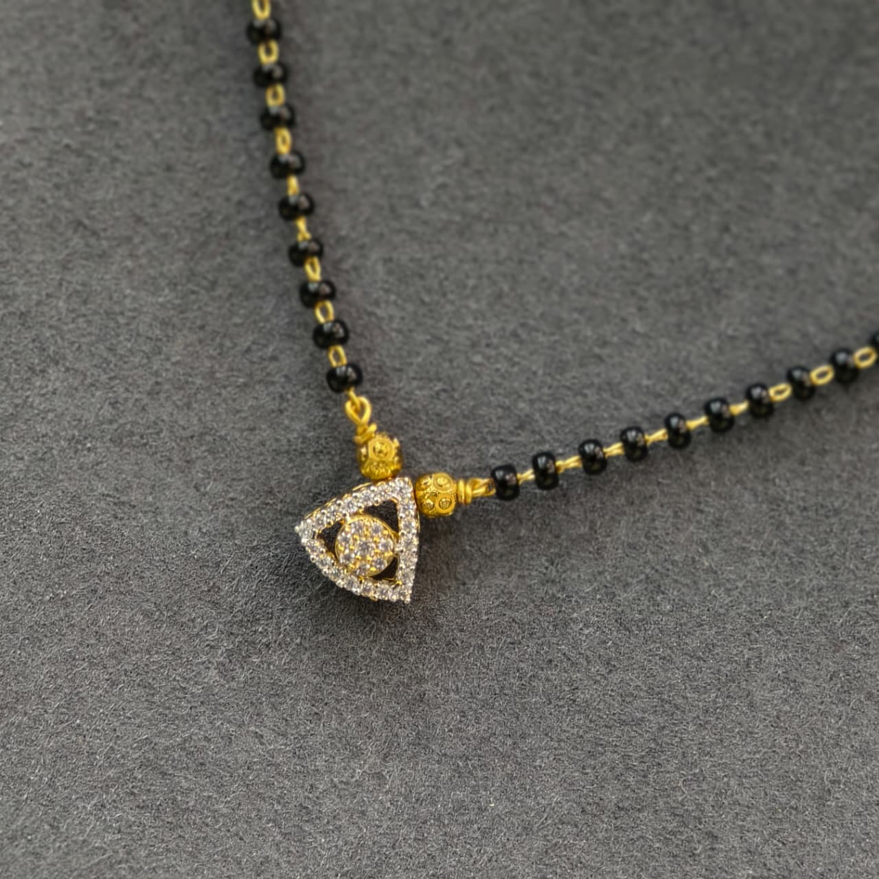 Short black beads