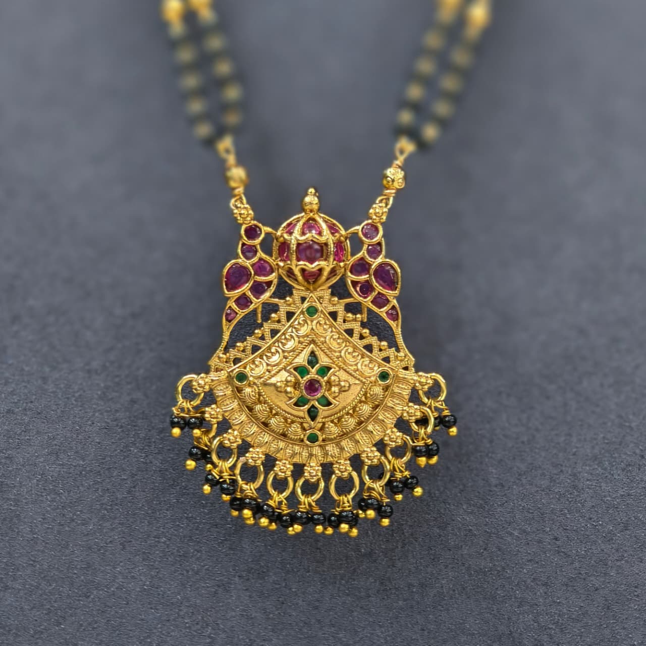 Long black beads(Beads will be different)