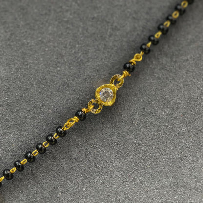 short black beads
