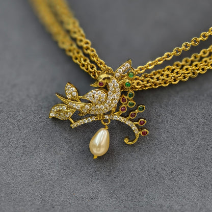 Pendant with Chandraharam chain