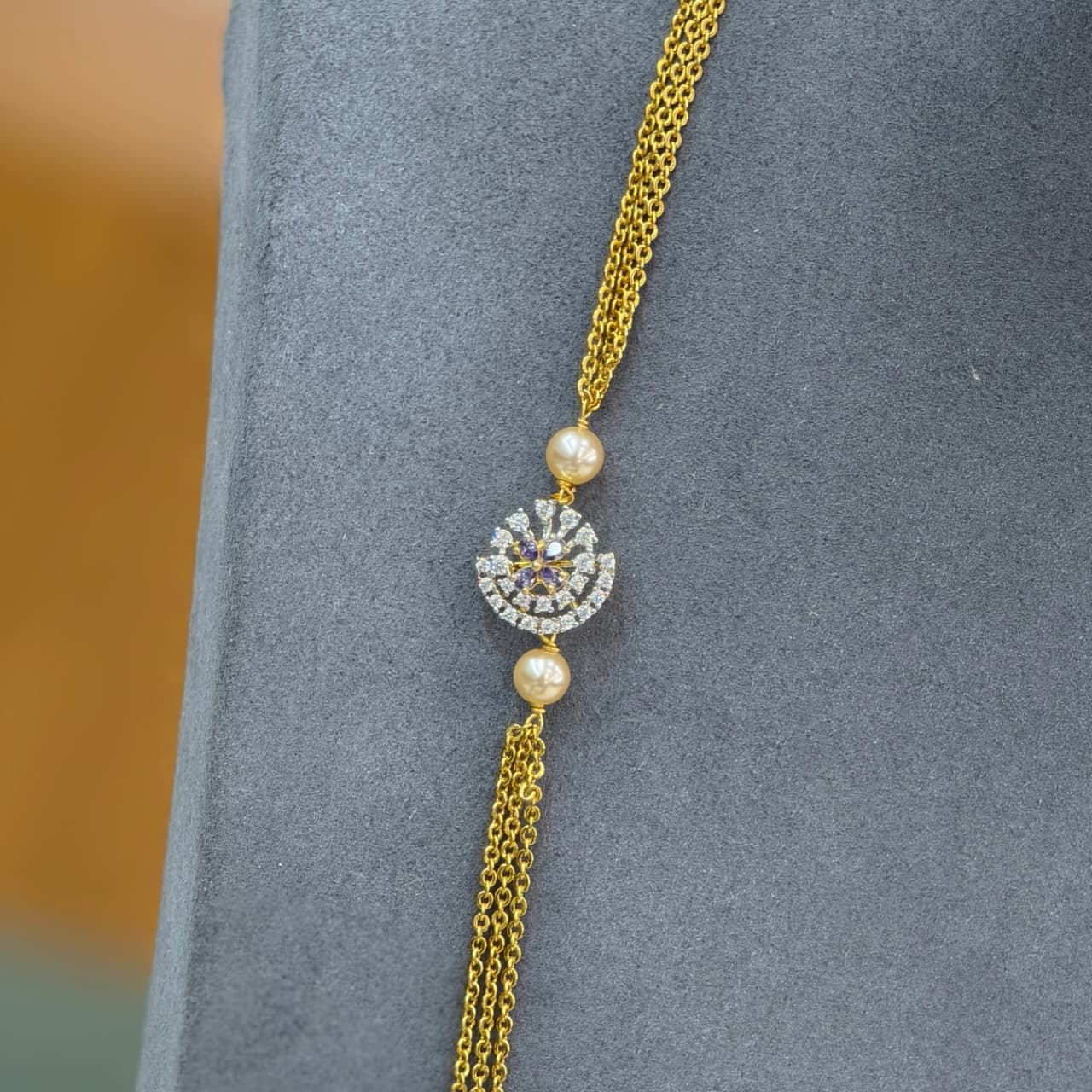 Diamond Broach Chandraharam