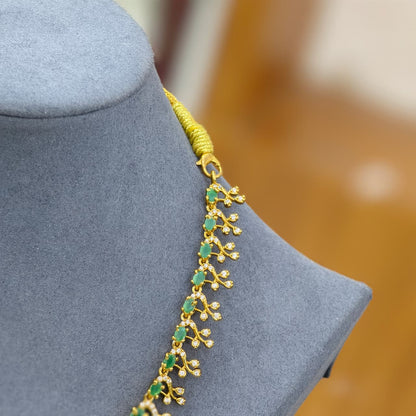 Green stones Long Neckset