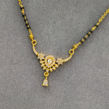 short black beads
