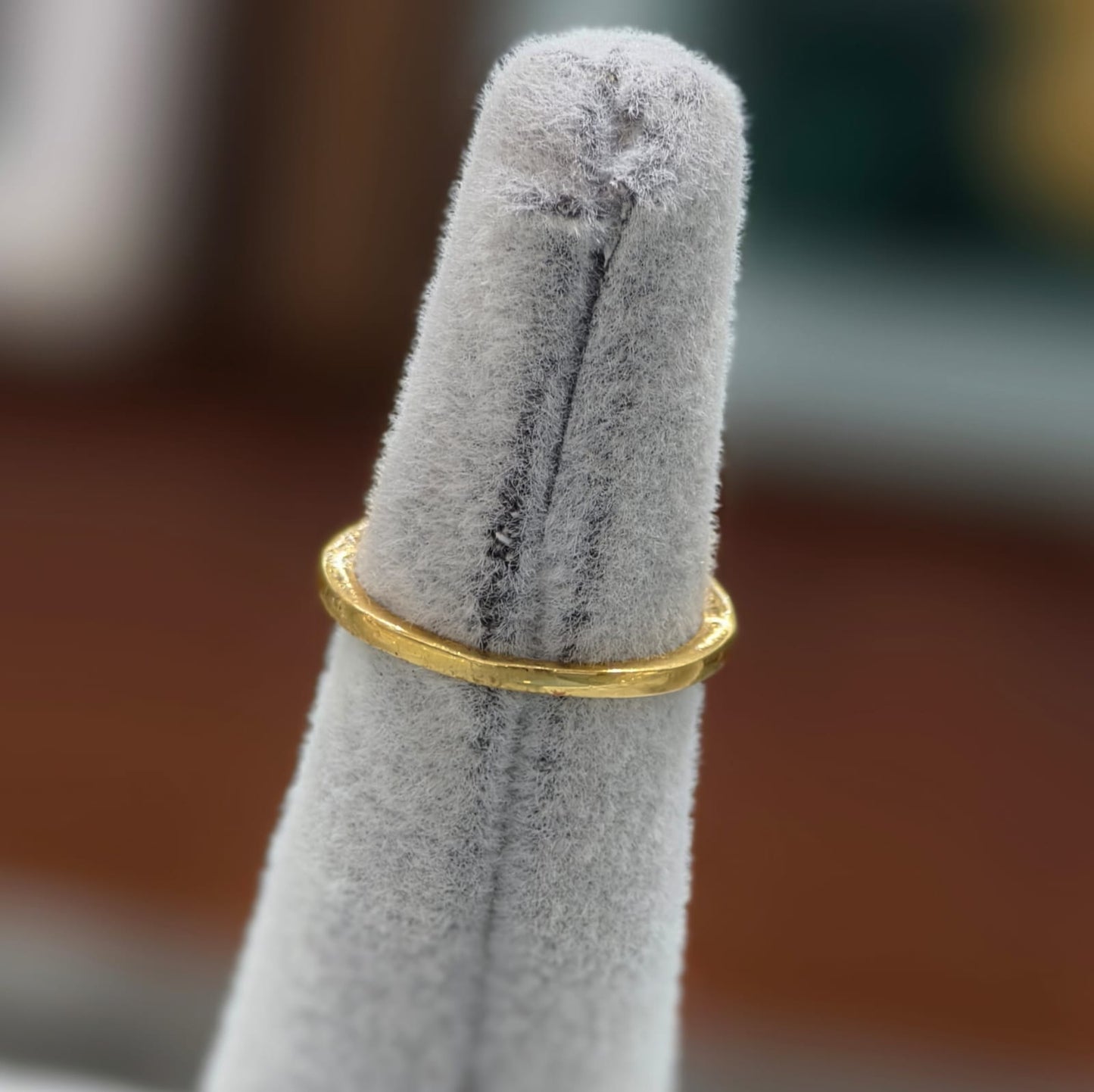 Heart white stone ring