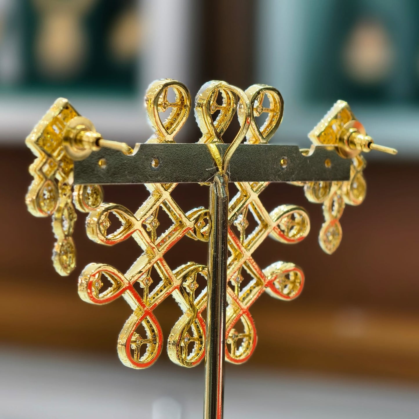 Diamond Pendant with Earring