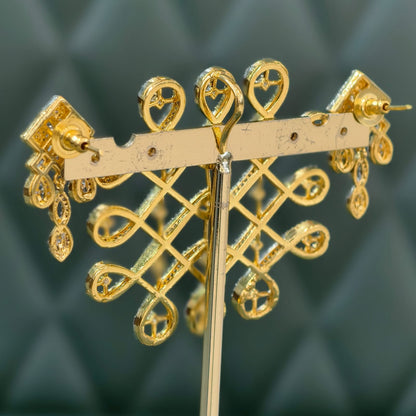 Diamond pendant with Earring