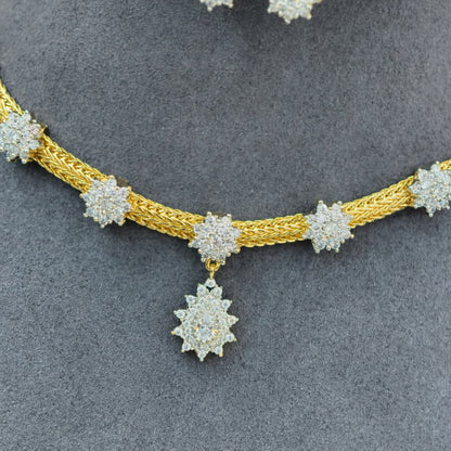 Star White stone Neckset