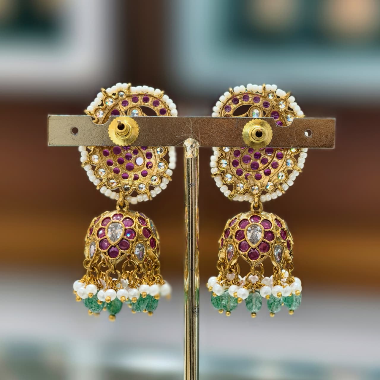 Kempu Butta Earrings