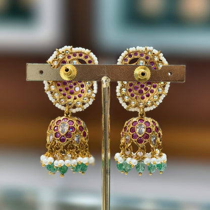 Kempu Butta Earrings