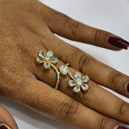 White Flower Ring