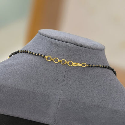 3 Balls Short Black & Gold Beads