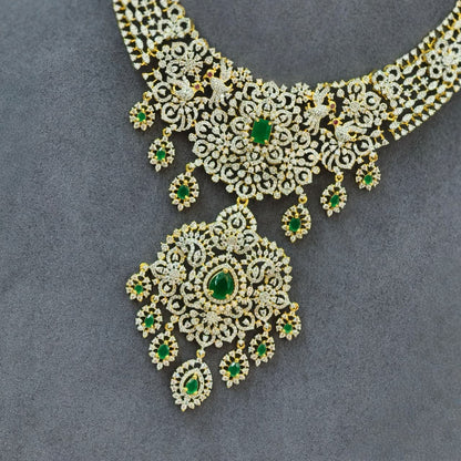 Diamond Neckset (Green)