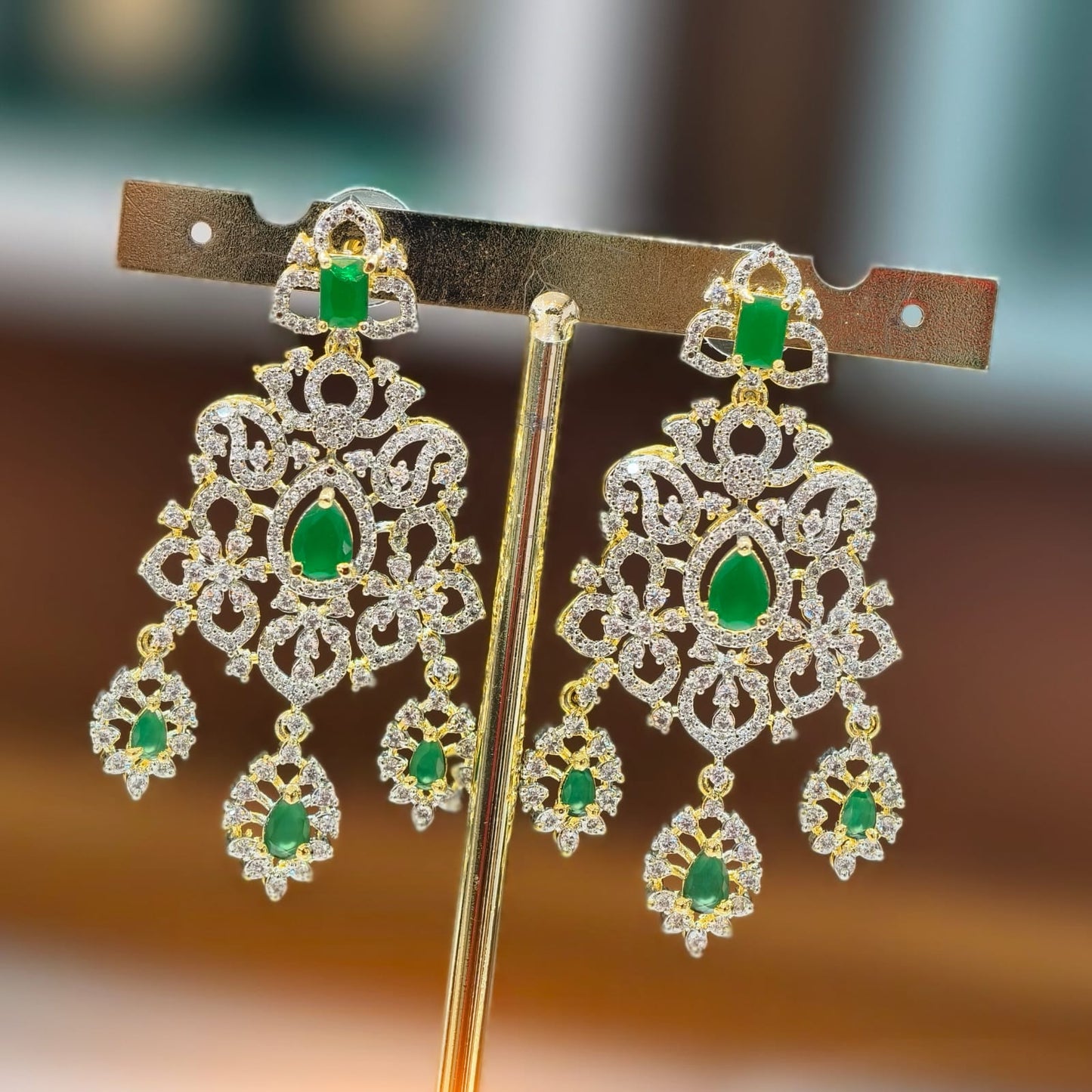 Diamond Neckset (Green)
