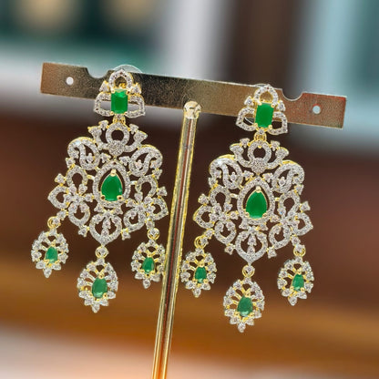 Diamond Neckset (Green)