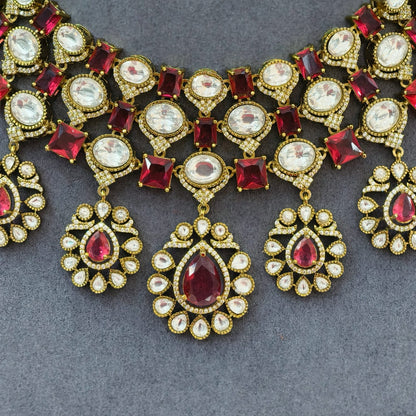 Victorian Chocker (Ruby stone)